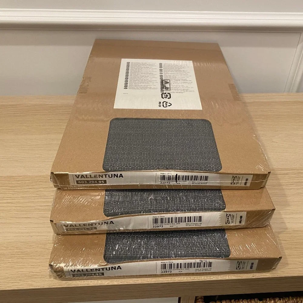 Lot 3 New ! IKEA VALLENTUNA Cover For Armrest Gray 603.294.95